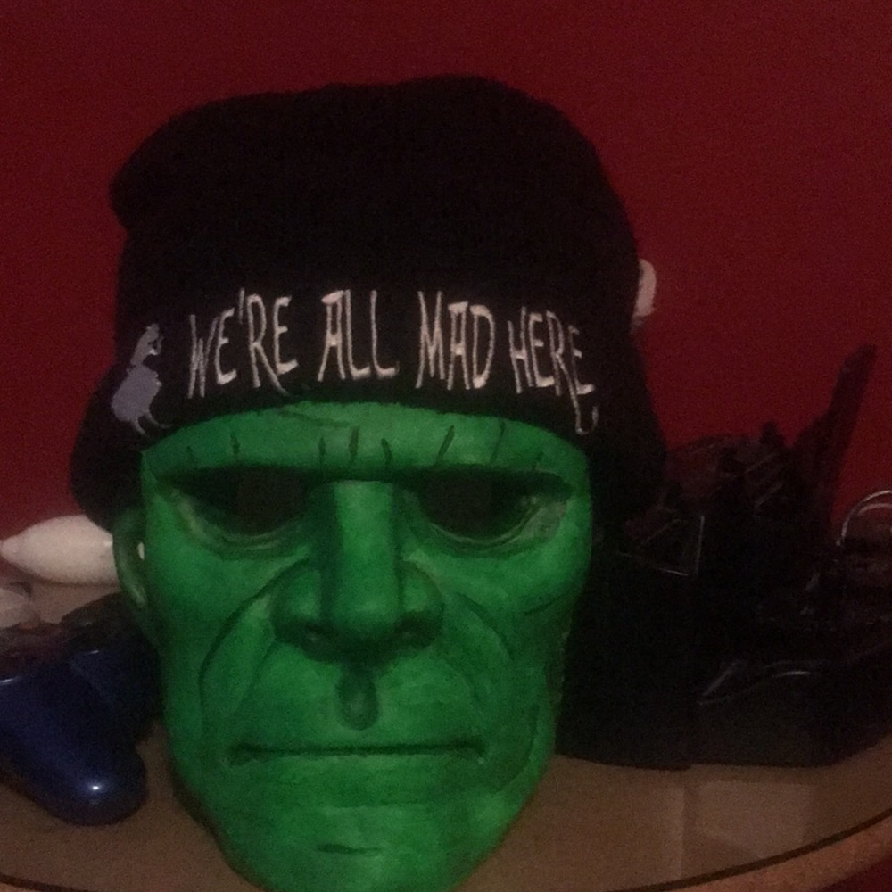 SOLD- Alice in Wonderland beanie